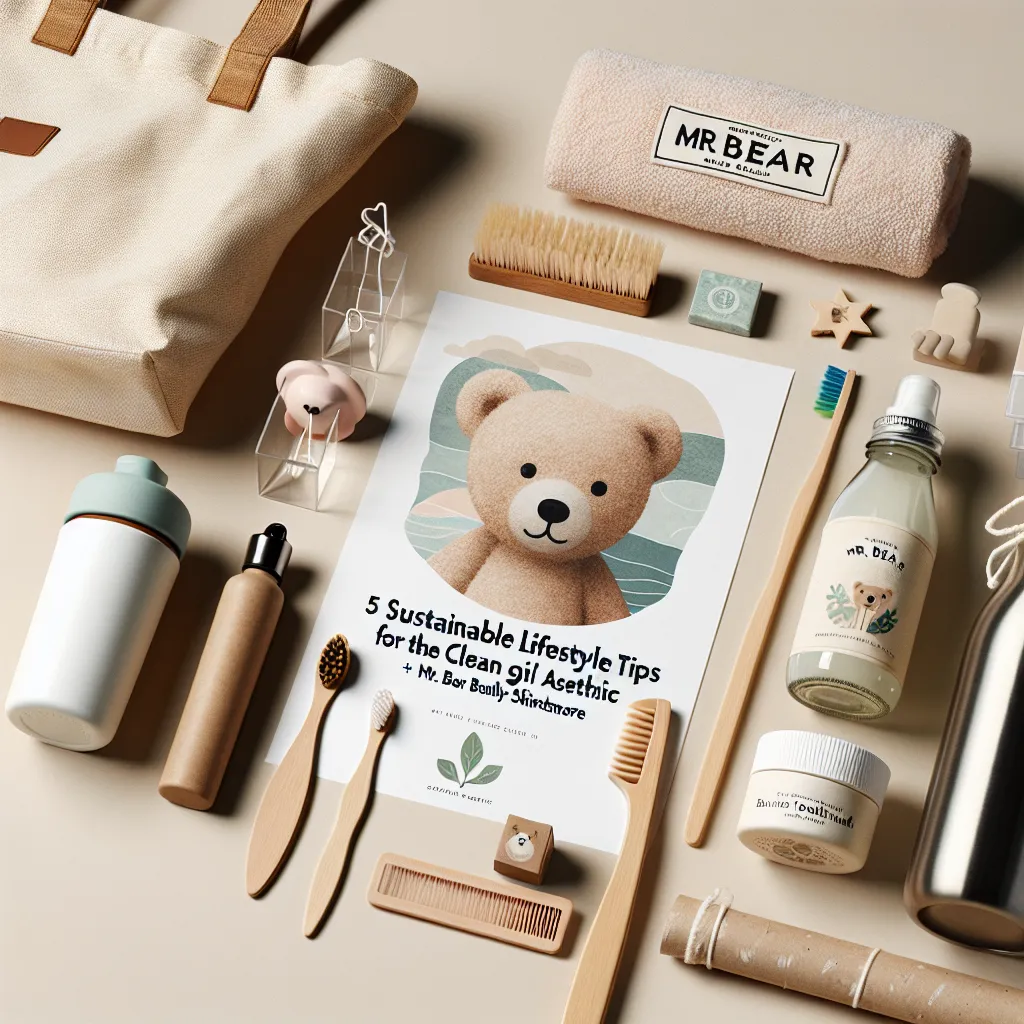 5 Sustainable Lifestyle Tips for the Clean Girl Aesthetic + Mr. Bear Family Skincare
